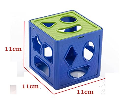 Shape Sorting Cube with 9 Shape and Different Color