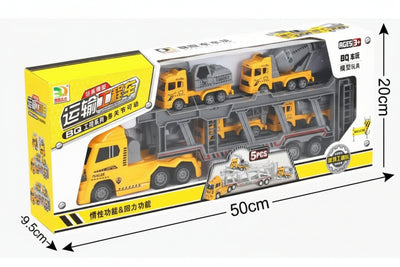 BQ Toys Construction Transporter & Fleet Suite | Ages 3+ | Master Friction Mechanics & Spatial Volumetrics