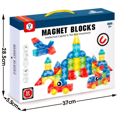 Magnetic Building Blocks – 52 Pieces Creative Construction Set