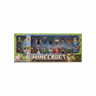 Minecraft Minifigures Block Action Figures Set for Kids (Ages 6+ Years)