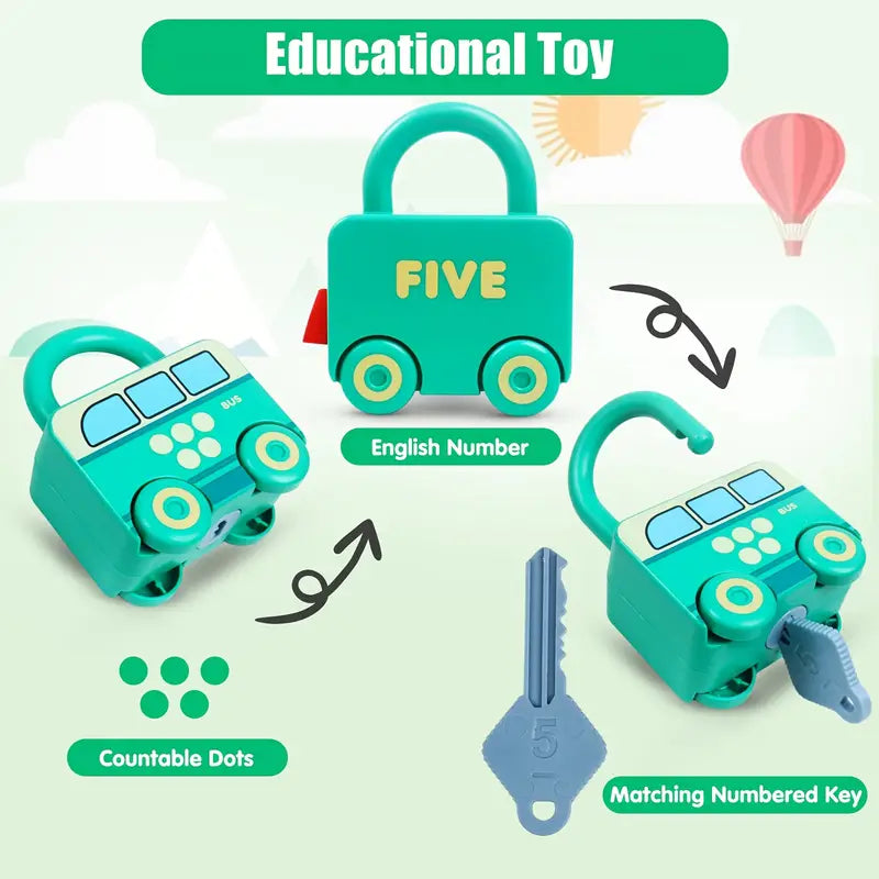 Locks cars and keys toy