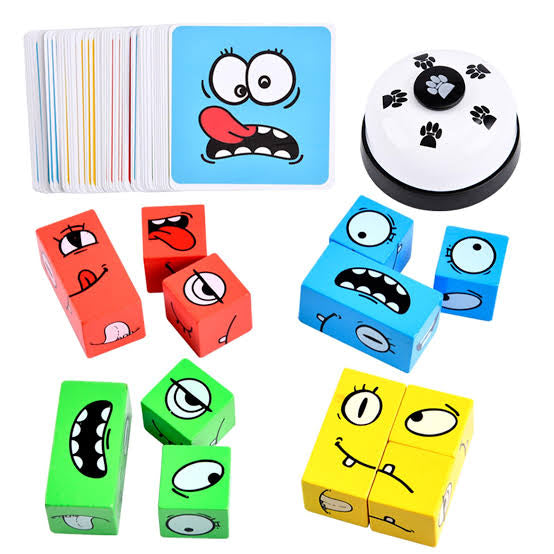 Face change challenge cubes