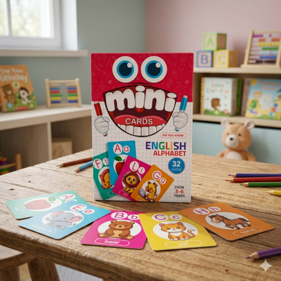 Alphabet Discovery Flash Cards – 32-Piece Wipe & Clean Learning Set