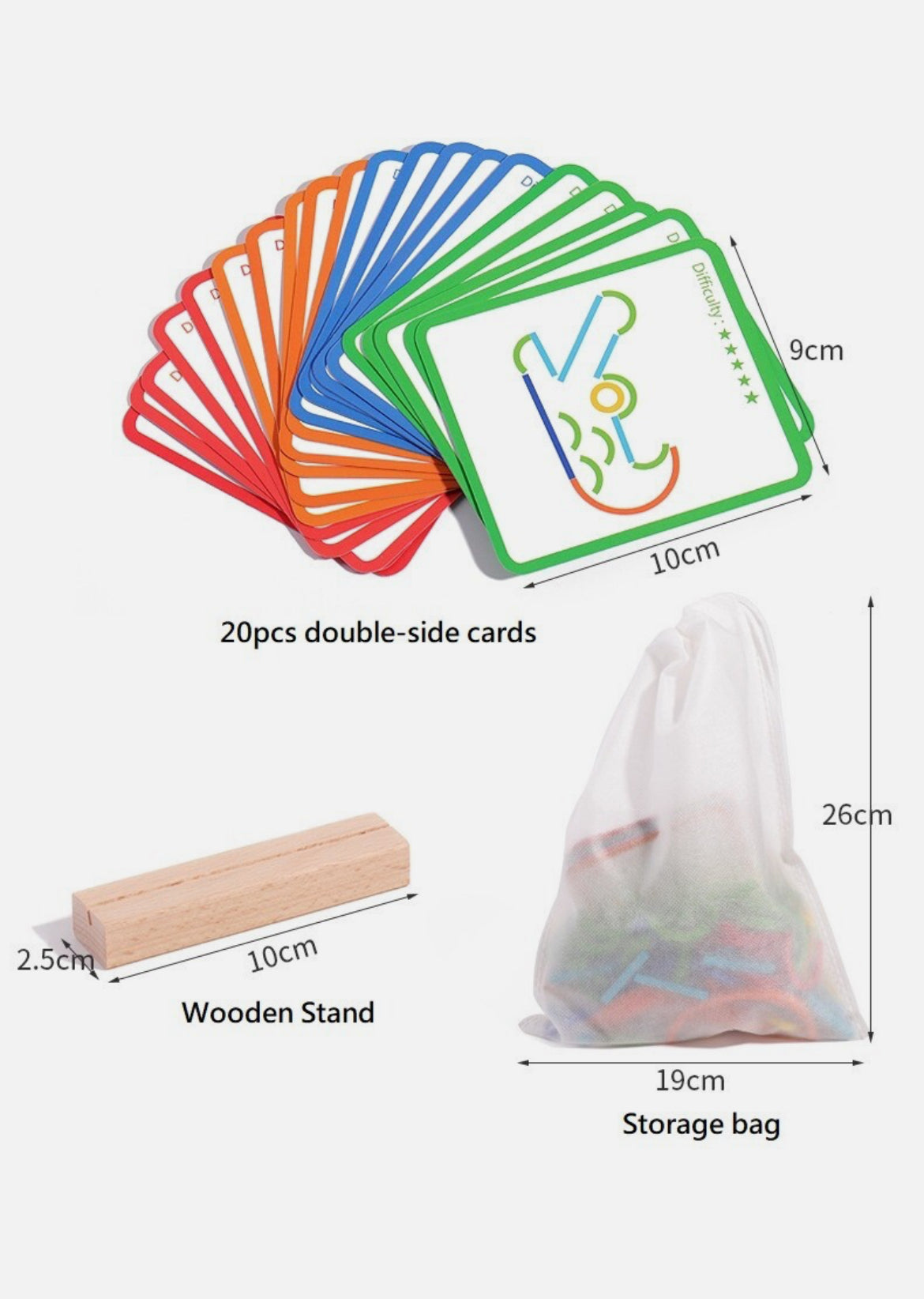 Sticks And Rings Toy ( 120 pieces)