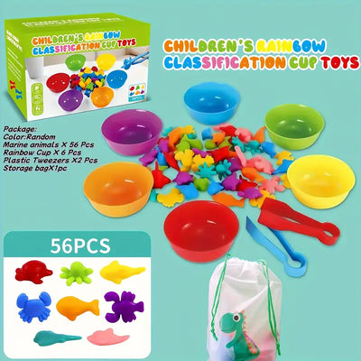 Color Classification & Clipping Silicone Sea Animals