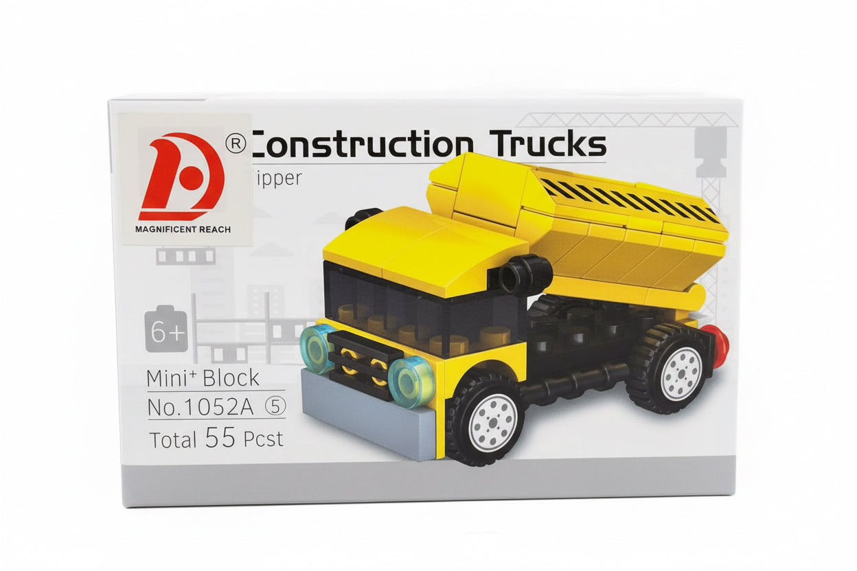 Mini Lego Blocks Construction Trucks Set