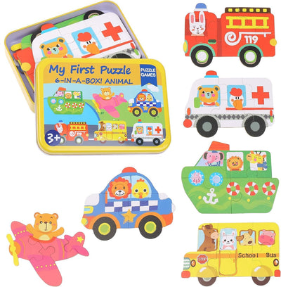 My First Puzzle 6 in 1- Animals & Transportation