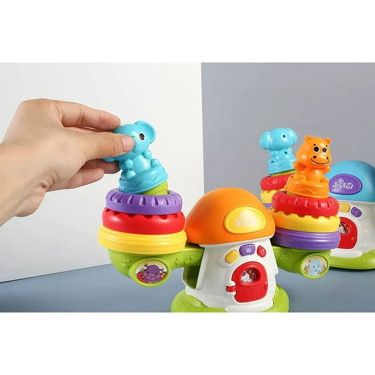 Keep balance stacking musical toy