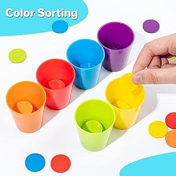 Color classification stacking cup toy 2 in 1