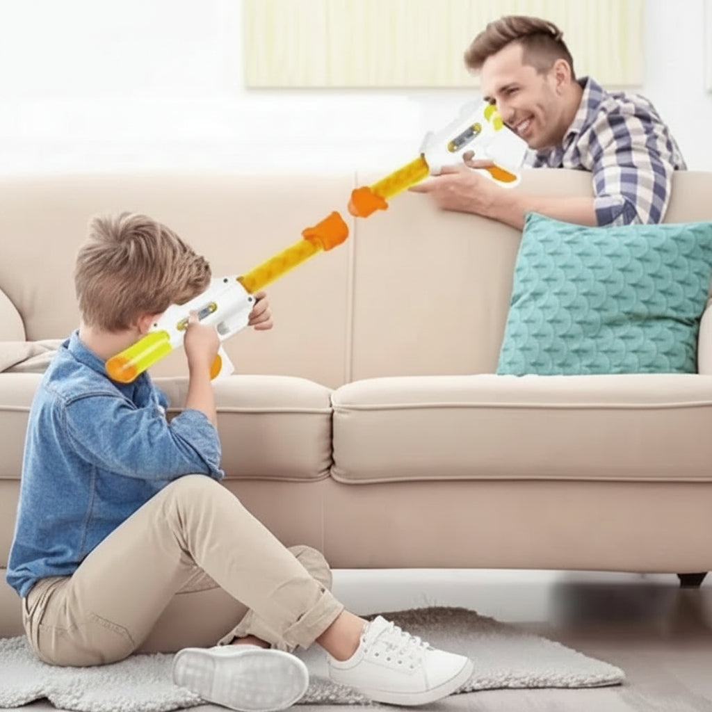 Dual Air-Powered Gun Set | Ages 3+ | Enhance Precision & Physical Coordination