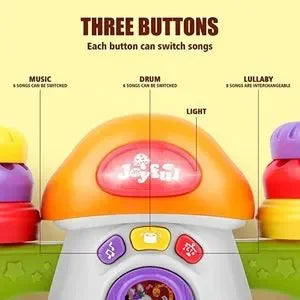 Keep balance stacking musical toy