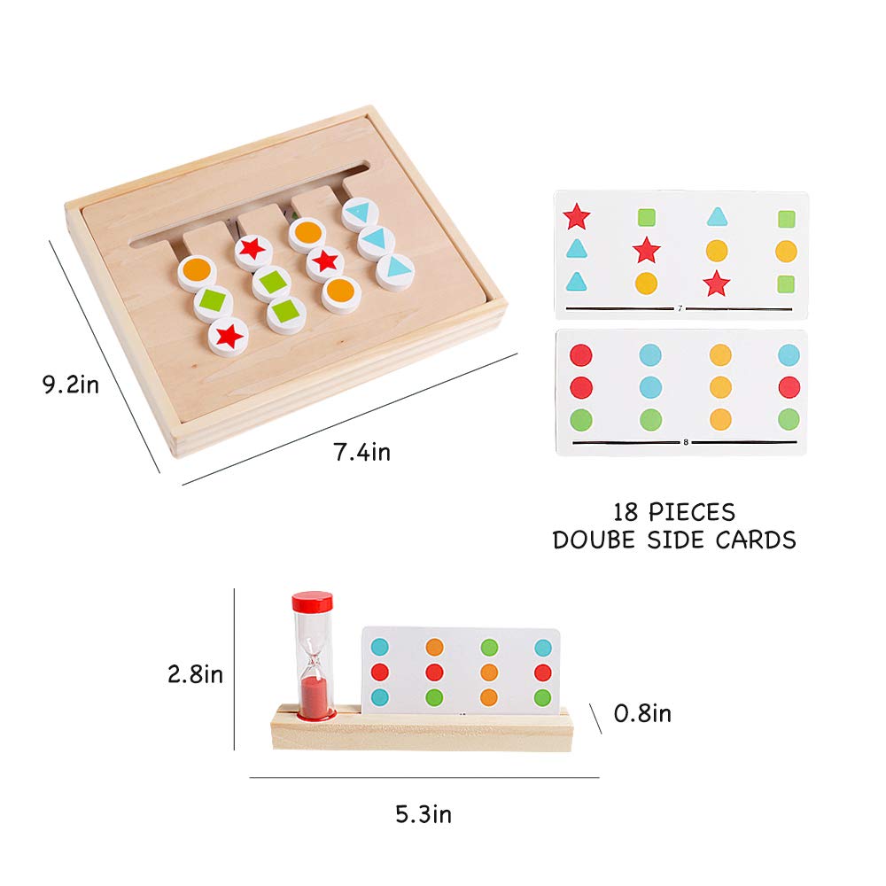 Logic Four Colors Wooden Puzzle