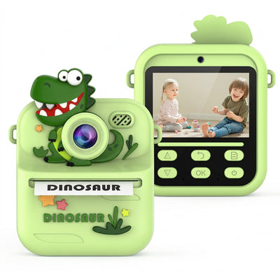 Children's Fun Instant Thermal Print Camera (Dinosaur & Unicorn Edition)