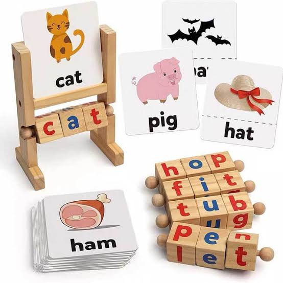 Word cognitive pairing toy