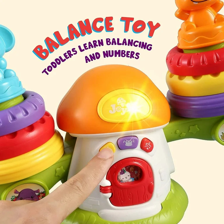 Keep balance stacking musical toy