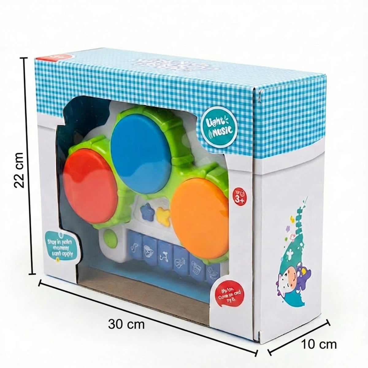 2-in-1 Musical Symphony Drum & Piano | Ages 3+ | Master Rhythmic Patterns & Auditory Coordination