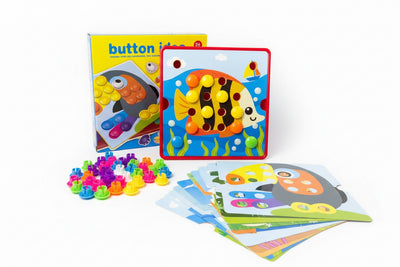Button Idea Educational Toy – Snap Button Learning Set for Preschoolers