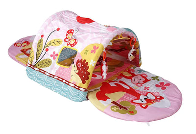 2-in-1 Baby Activity Gym & Play Tent – Safe BPA-Free Play Mat for Infants