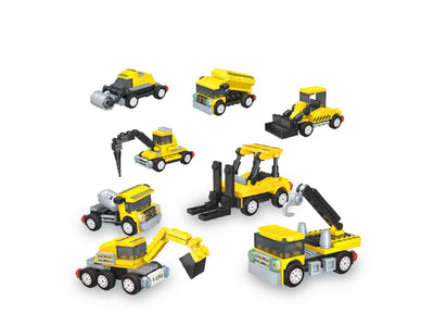 Mini Lego Blocks Construction Trucks Set