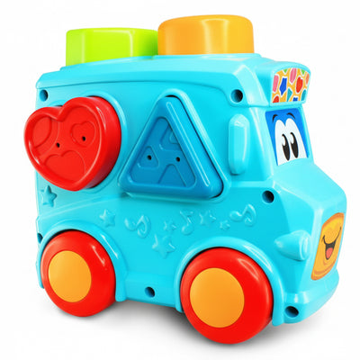 HAP-P-KID Little Learner Sort & Play Vehicle – Musical Shape Sorter Van