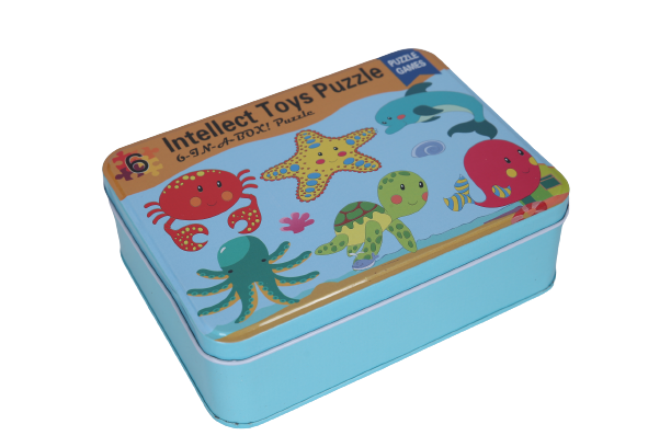 Intellect Toys Puzzle 6 in a box-Sea Animals