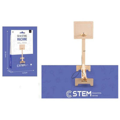 DIY Basketball Shooting Machine – Wooden STEM Construction Kit