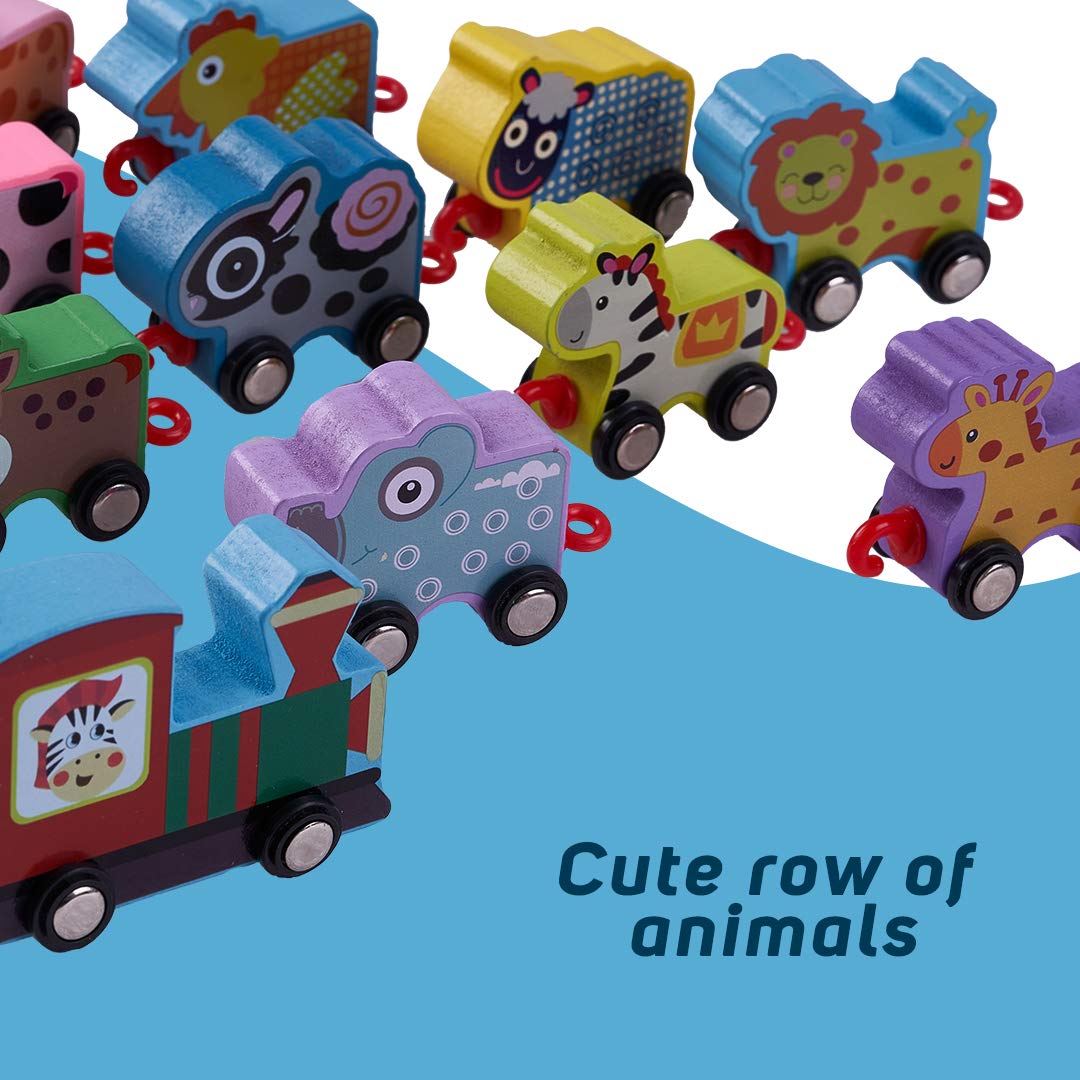 Wooden Animal Train Set – Educational Toy for Kids