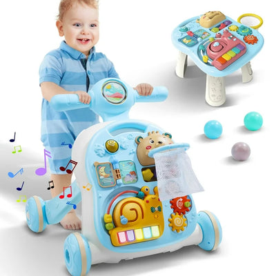 Joystone 3-in-1 Baby Sit-to-Stand Learning Walker & Activity Table