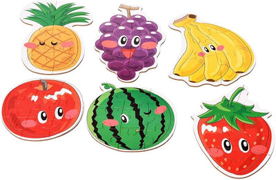 Intellect Toys Puzzle 6 in A Box - Fruits