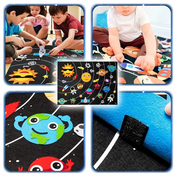 Interactive Solar System Felt Story Board – Cosmic Learning Adventure