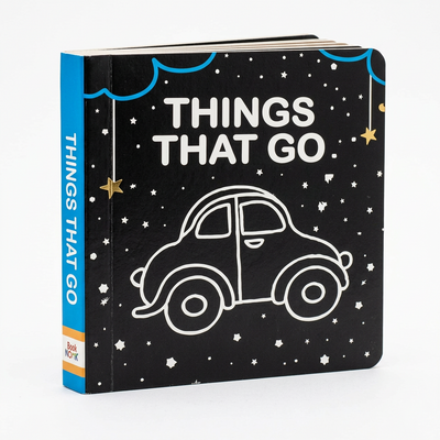 High Contrast Things That Go Black & White Board Book for Infants & Newborns (Ages 0–12M)