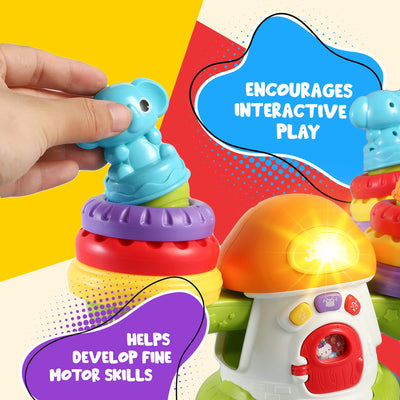 Keep balance stacking musical toy