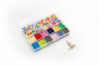 Clay Beads Jewelry Making Kit – 20 Colors DIY Bracelet & Necklace Craft Set No 6