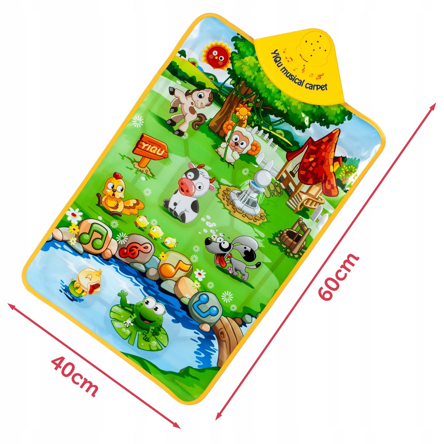 Fabric Rectangle Learning Musical Carpet Toy