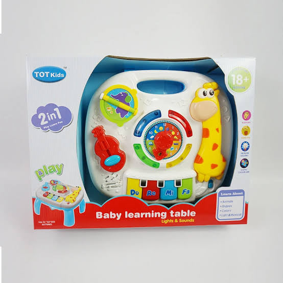 Musical multifunctional learning table