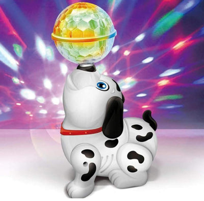 Walking Dancing Flashing Dog Toy with Music & Lights