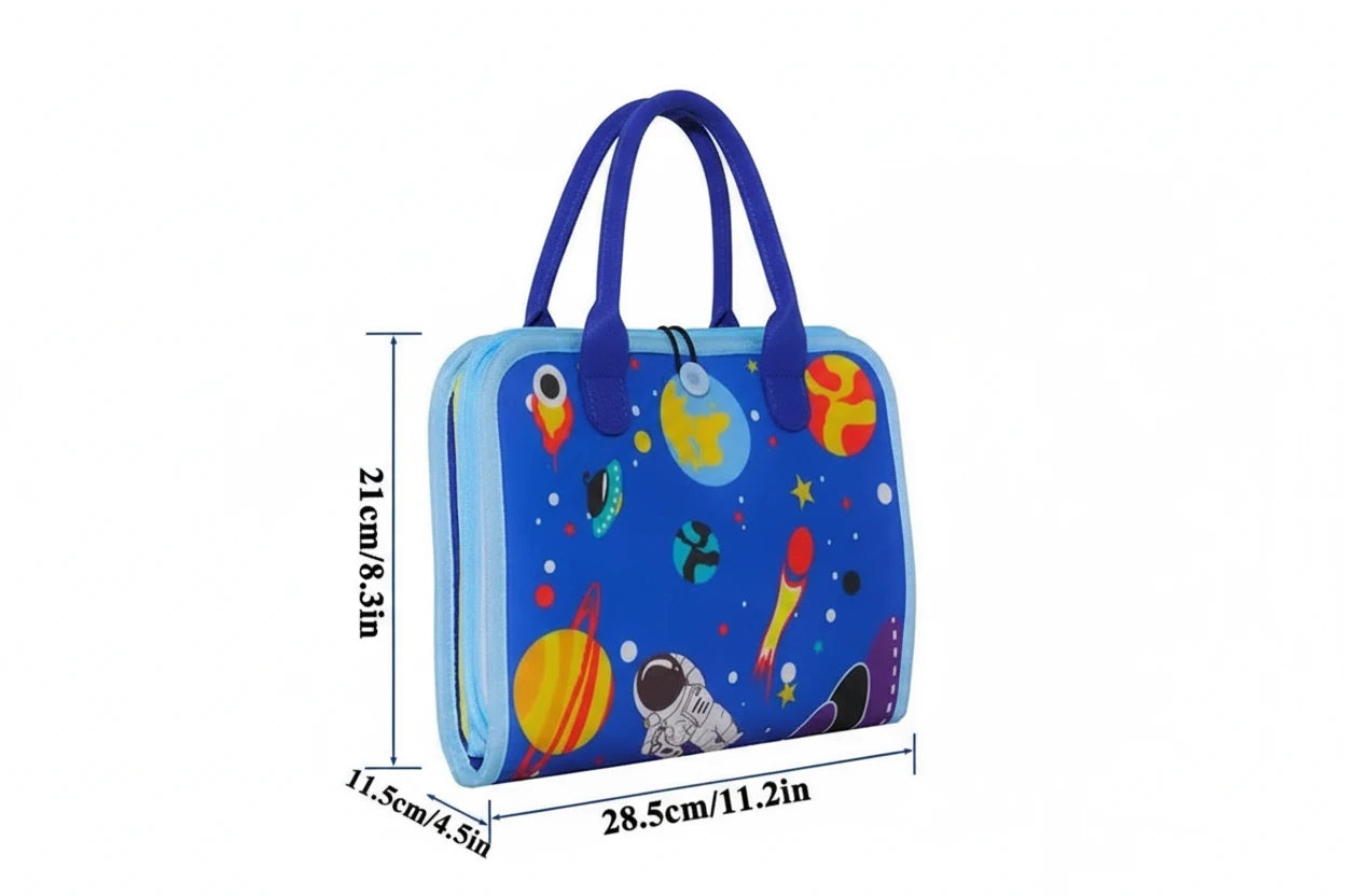 Montessori Space-Themed Busy Book – Interactive Felt Learning Adventure