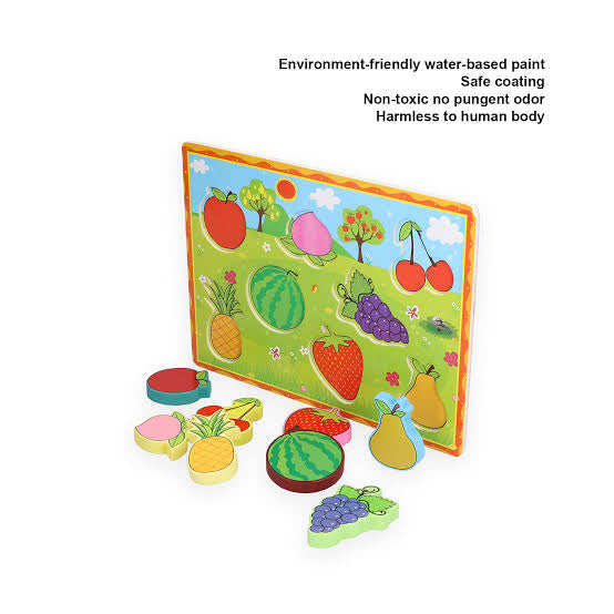 Wooden Chunky Puzzle Fruits-7 Pieces