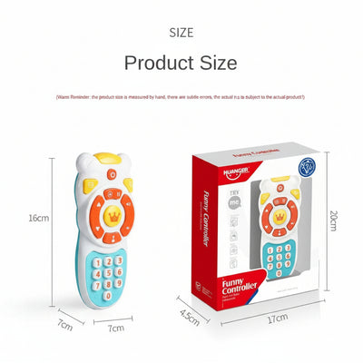 TV Remote Controller Sensory Montessori Toy for Toddlers (Ages 1-3)