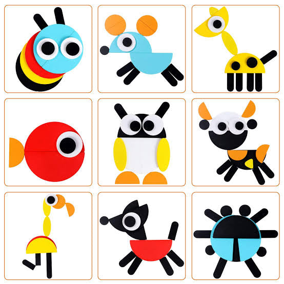 Animal Wooden pattern Blocks ( Geonimo )
