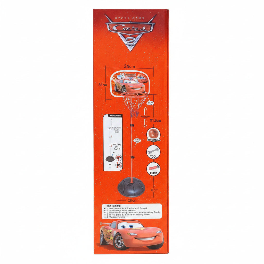 Disney Pixar Cars 2-in-1 Athletic Basketball Suite | Ages 3+ | Master Dynamic Balance & Gross Motor Calibrating