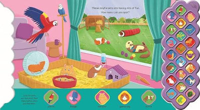 Igloo Books "We Love Pets" Interactive 22-Button Sound Board Book for Toddlers (Ages 1–5)