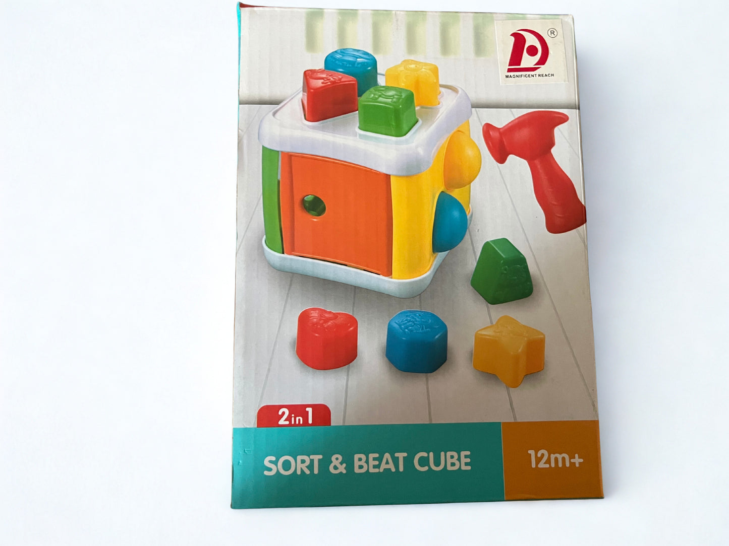 Sort and beat 2 in 1 cube learning toy
