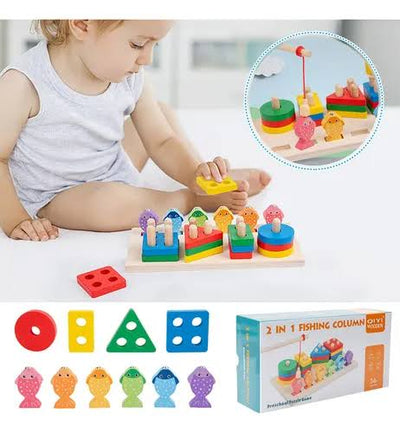 2 in 1 Fishing Column Toy Set