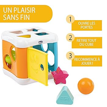 Sort and beat 2 in 1 cube learning toy