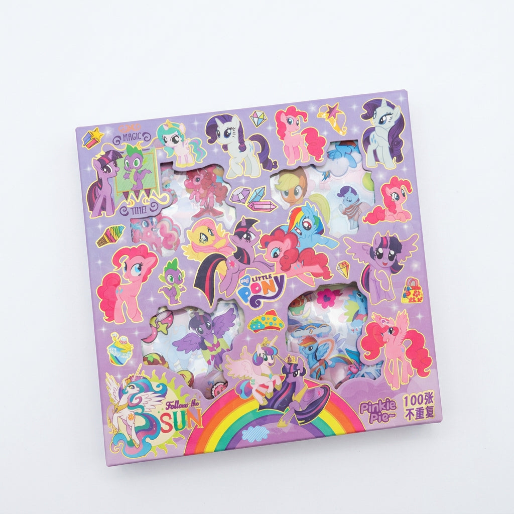 My Little Pony 100-Piece Non-Repeating Decorative Sticker Gift Box Set (Ages 3+)
