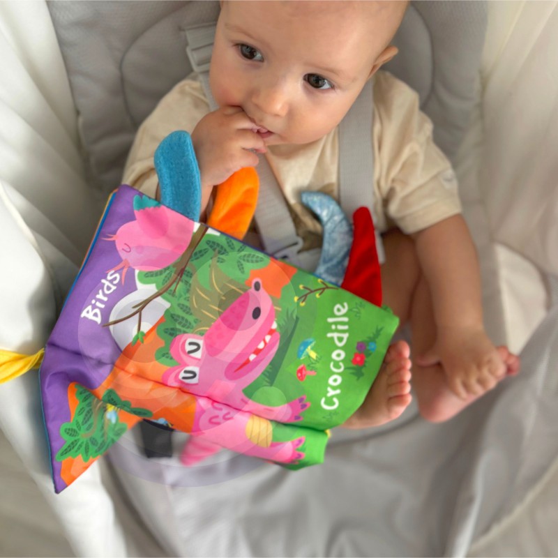 Forest Animal Sensory Crinkle Book | Ages 0m+ | Stimulate Vision & Tactile Exploration