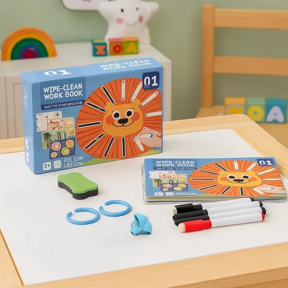 Magical Pen Control & Pre-Writing Workbook – Reusable Tracing Set