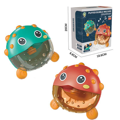 Musical Puffer Fish Bubble Maker – Automatic Bathtub Entertainment