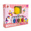 DIY "Soft Glue Painting" No-Bake Air-Dry Craft Kit with Molds & Peelable Keychains (3 Themes / Ages 3+)